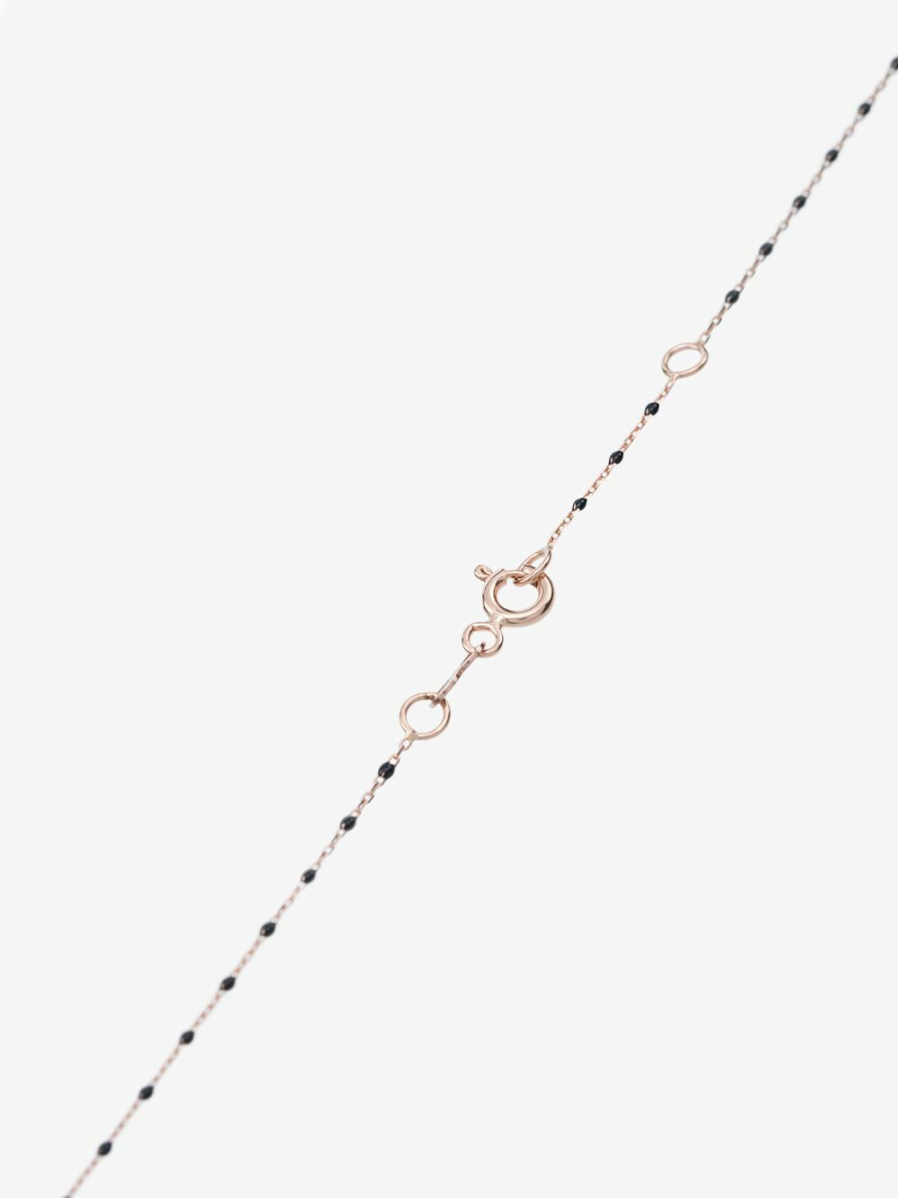 Gigi Clozeau 18K Yellow Gold Beaded Three Diamond Necklace
