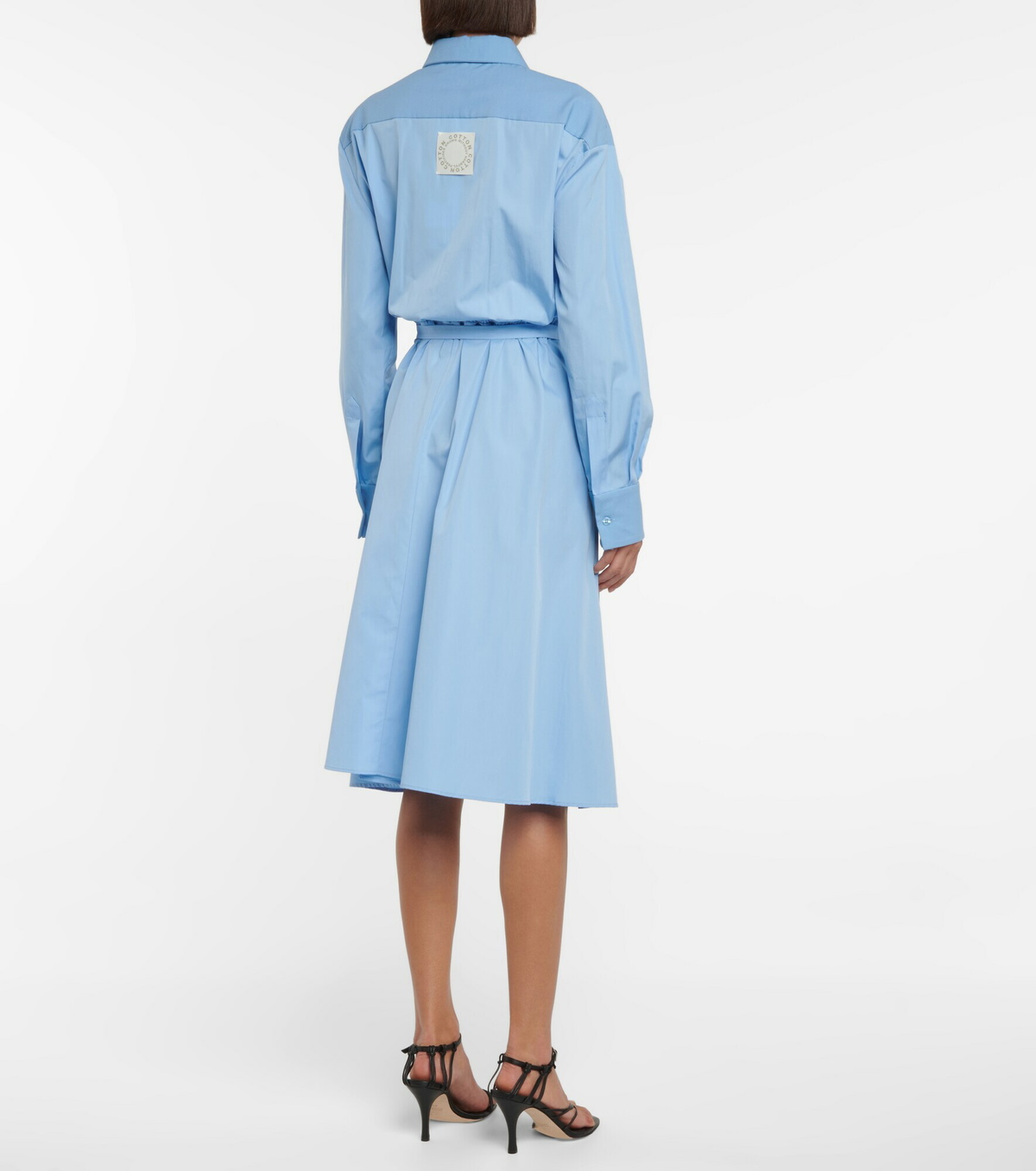 Stella McCartney - Mia belted cotton shirt dress Stella McCartney