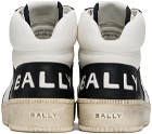 Bally Black & White Raise High-Top Sneakers