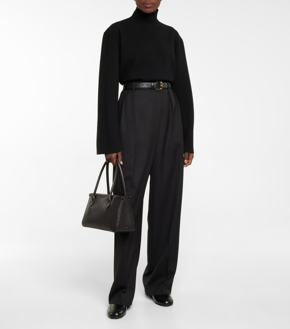 The Row - E/W leather shoulder bag
