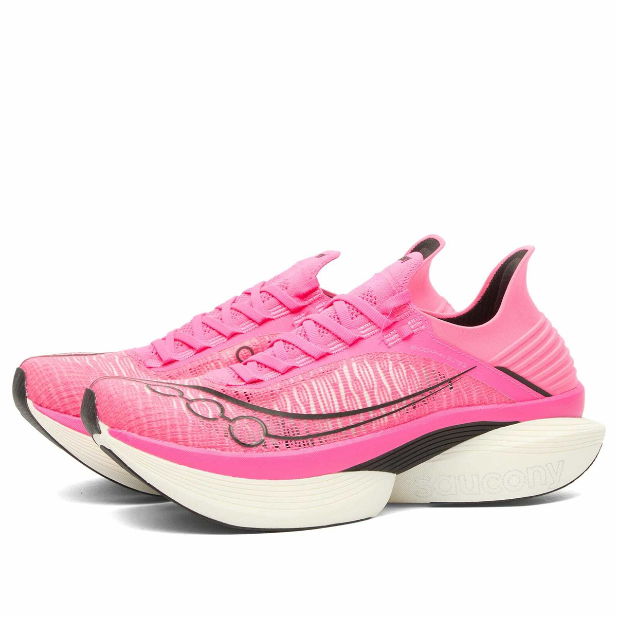 Saucony Endorphin Elite 2 Sneaker in Shock/Black