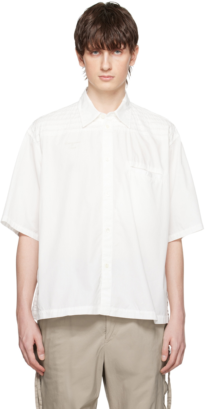 Undercoverism White Saddle Shoulder Shirt