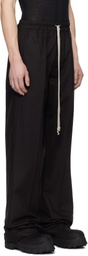 Rick Owens Black Hollywood Dietrich Drawstring Trousers