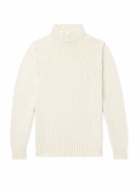 UMIT BENAN B - Ribbed Cotton and Cashmere-Blend Rollneck Sweater - Neutrals