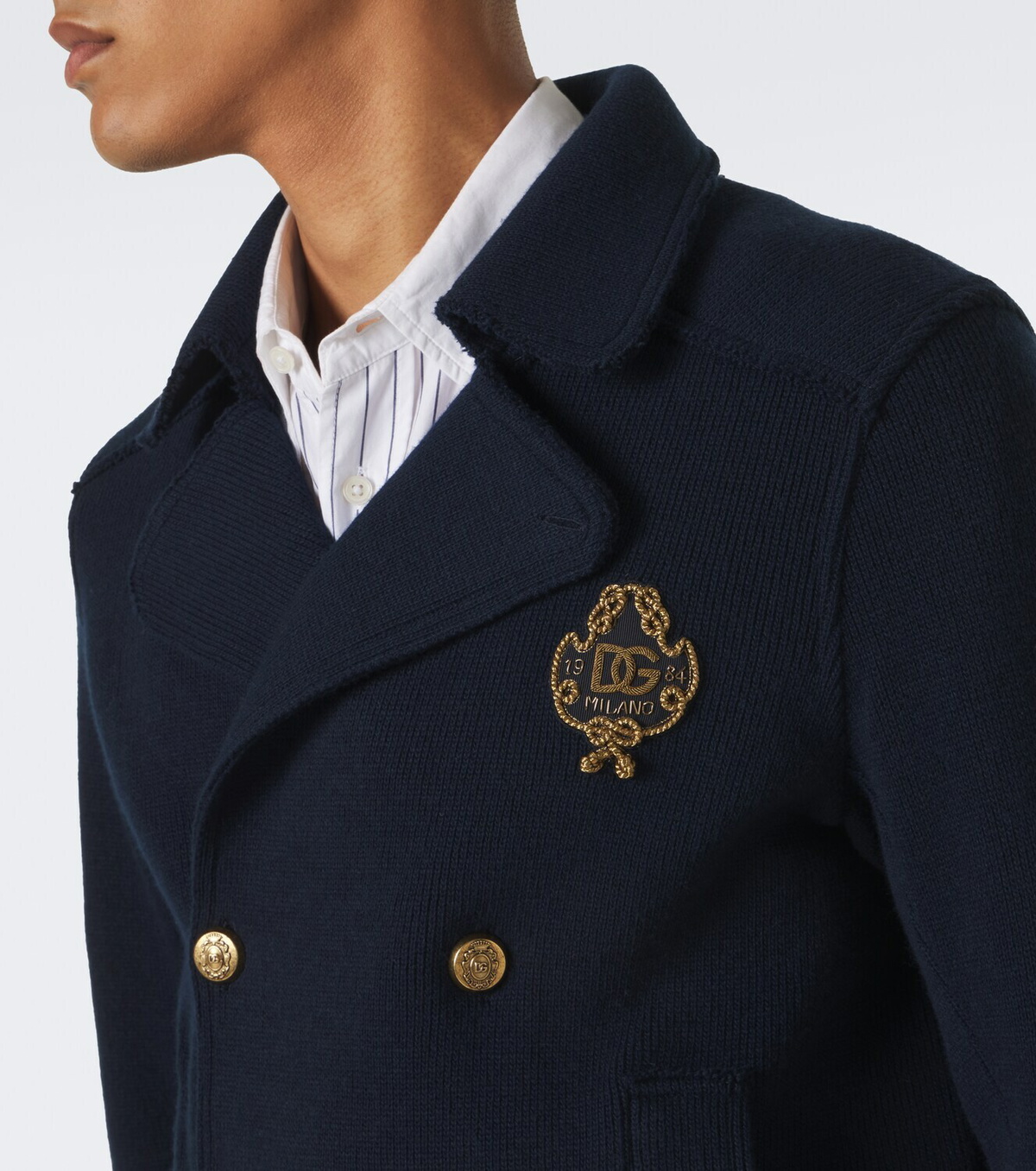 Dolce&Gabbana DG knitted cotton blazer