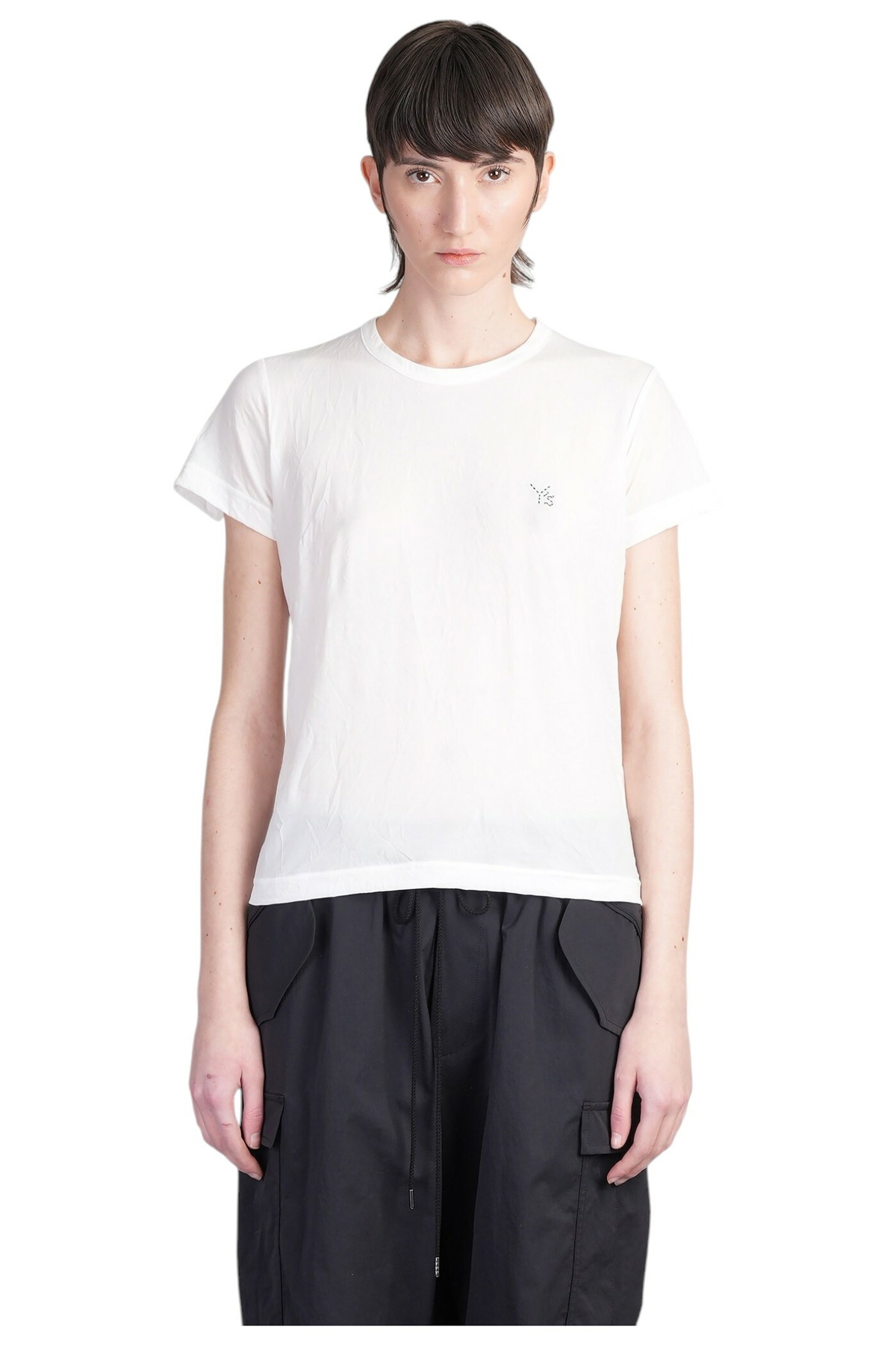 Tシャツ・カットソー Yohji Yamamoto NYLON POLYURETHANE TRICOT MESH PLEATED TSHIRT LS-T13-832_1-1.jpg?v=
