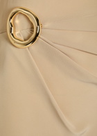 Joseph Joya Draped Satin-twill Maxi Dress Beige