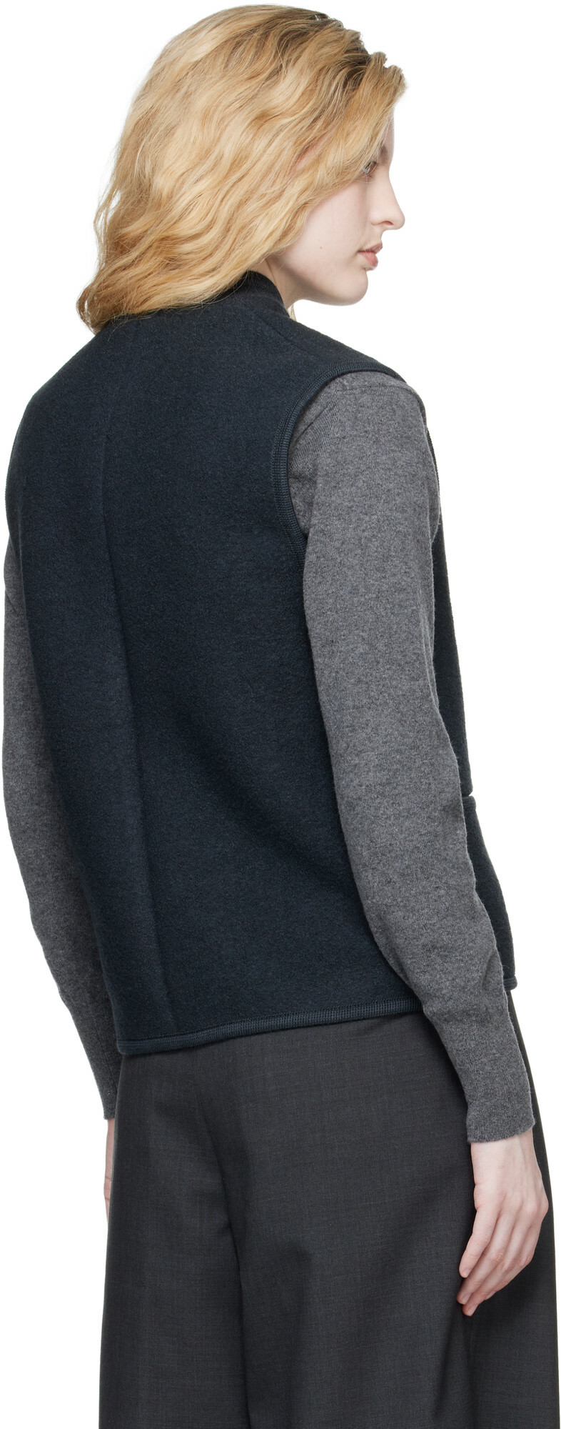 Rier Gray Boxy Walker Vest