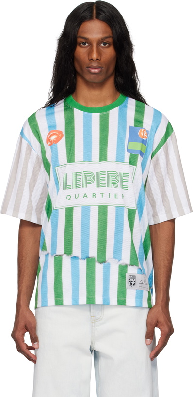 Photo: le PÈRE Green & Blue Antonio Carrau Edition LPFC Mesh Jersey