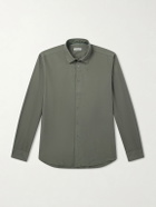 Canali - Cotton-Poplin Shirt - Green