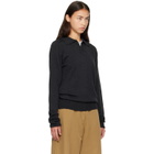 Studio Nicholson Gray Sark Knit Polo