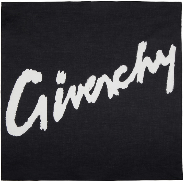 Photo: Givenchy Black Printed Bandana Scarf