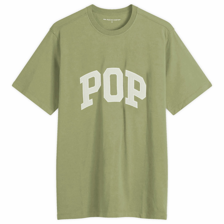 Photo: Pop Trading Company Men's Arch Logo T-Shirt in Four Leaf Clover