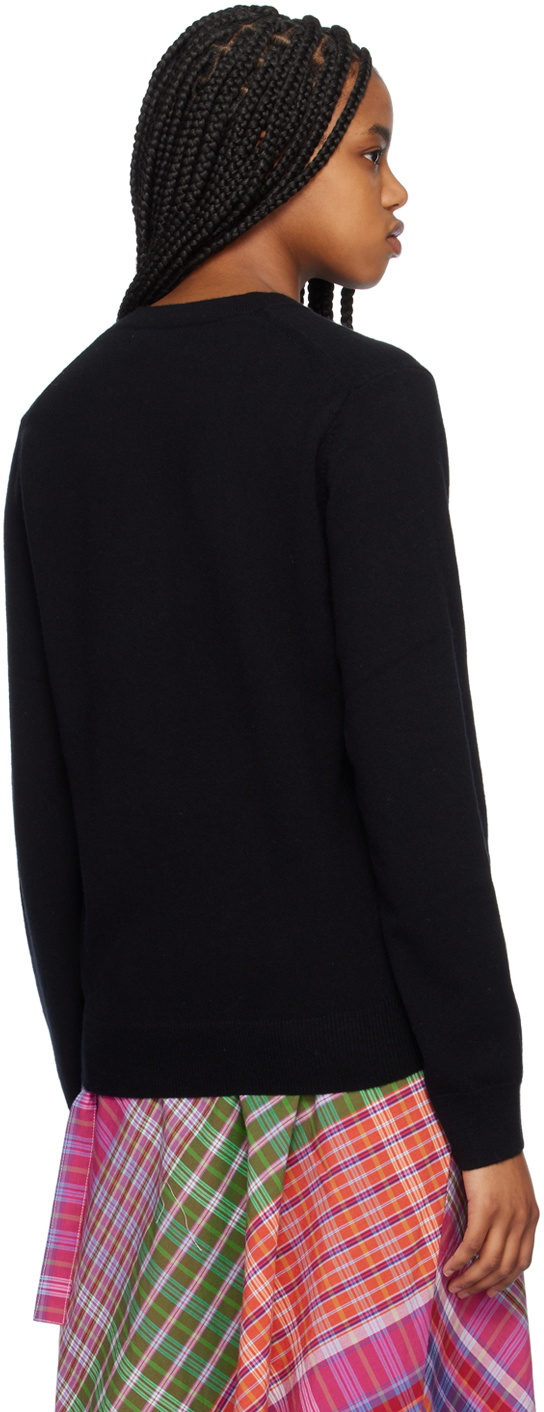 Comme des Garçons Shirt Black V-Neck Sweater