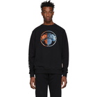 Marcelo Burlon County of Milan Black and Multicolor NBA Edition NY Knicks Mesh Sweatshirt