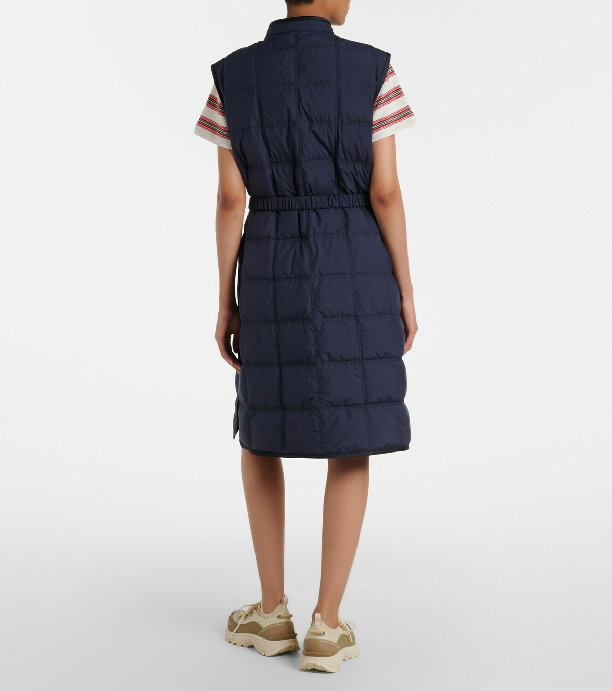 Moncler Cygnette belted quilted down vest