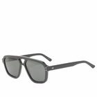 Monokel Jet Sunglasses in Black/Green 