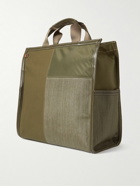 Paul Smith - Leather-Trimmed Panelled Canvas, Shell and Felt Tote Bag
