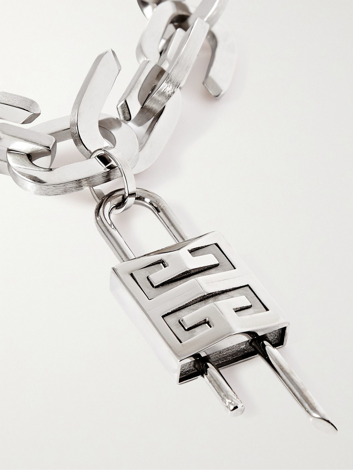 Givenchy 幾何学模様 カフス K10/silver 片方のみ New Rare GIVENCHY