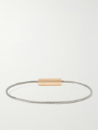 Le Gramme - 6g 18-Karat Recycled Gold, Titanium and Blackened Sterling Silver Bracelet - Silver