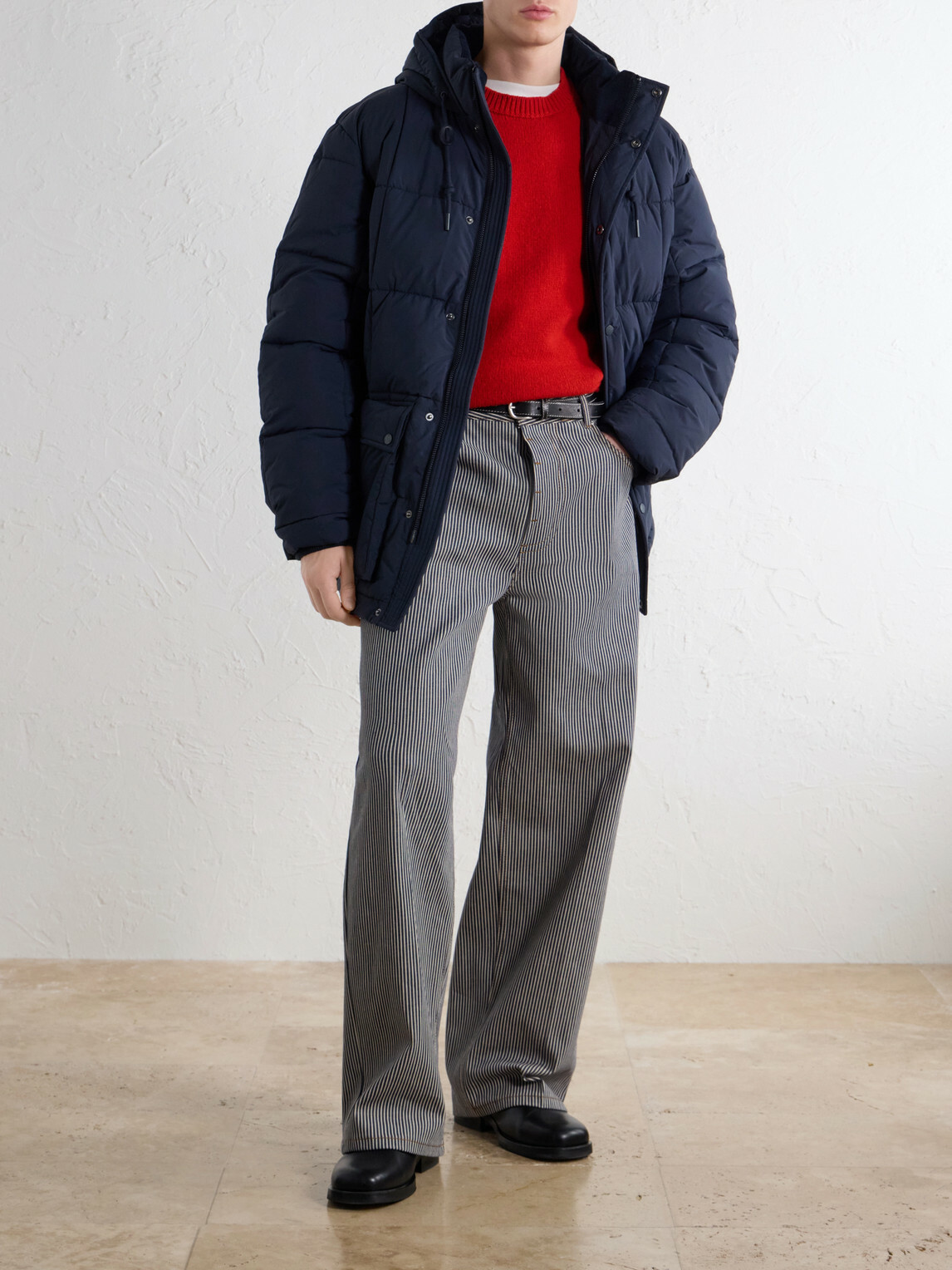 A.P.C. - Joshua Hooded Quilted Shell Down Jacket - Blue