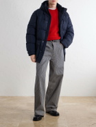 A.P.C. - Joshua Hooded Quilted Shell Down Jacket - Blue