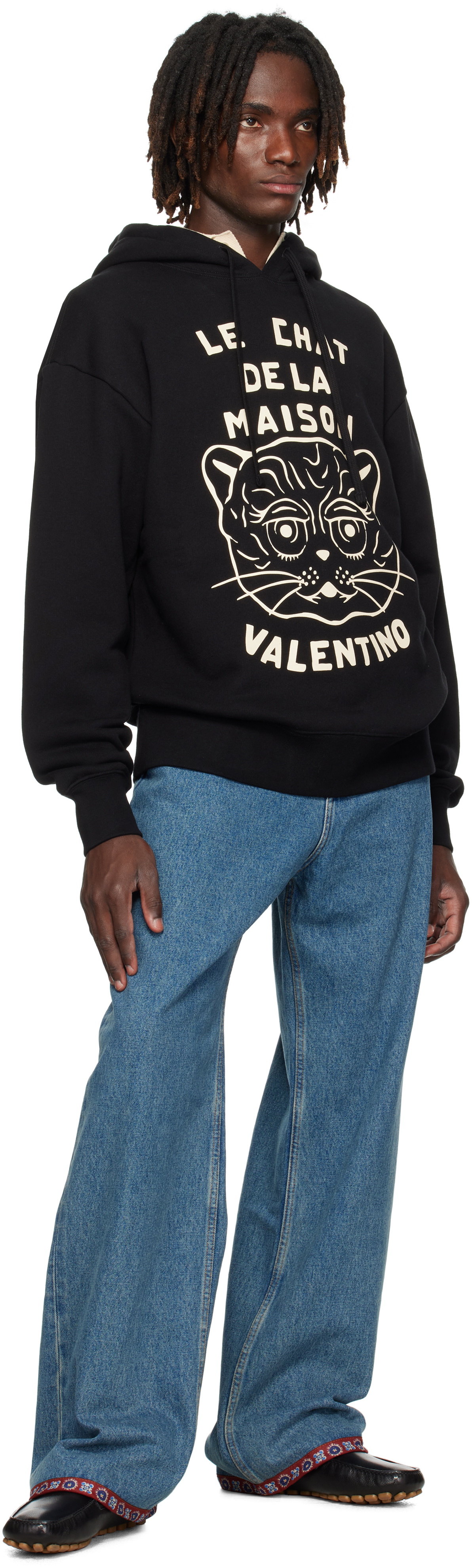 Valentino Black 'Le Chat De La Maison' Hoodie