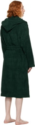 Tekla Green Oversized Hooded Bathrobe