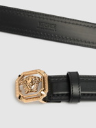 VERSACE 35mm Leather Medusa Belt