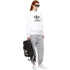 adidas Originals White Trefoil Warm-Up Sweatshirt