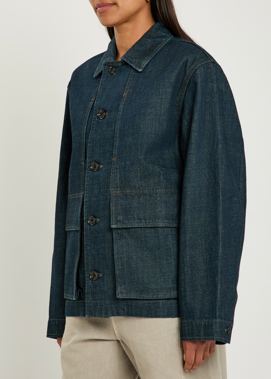 Lemaire Boxy Denim Overshirt Indigo