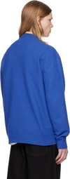 Jil Sander Blue Wool Sweater
