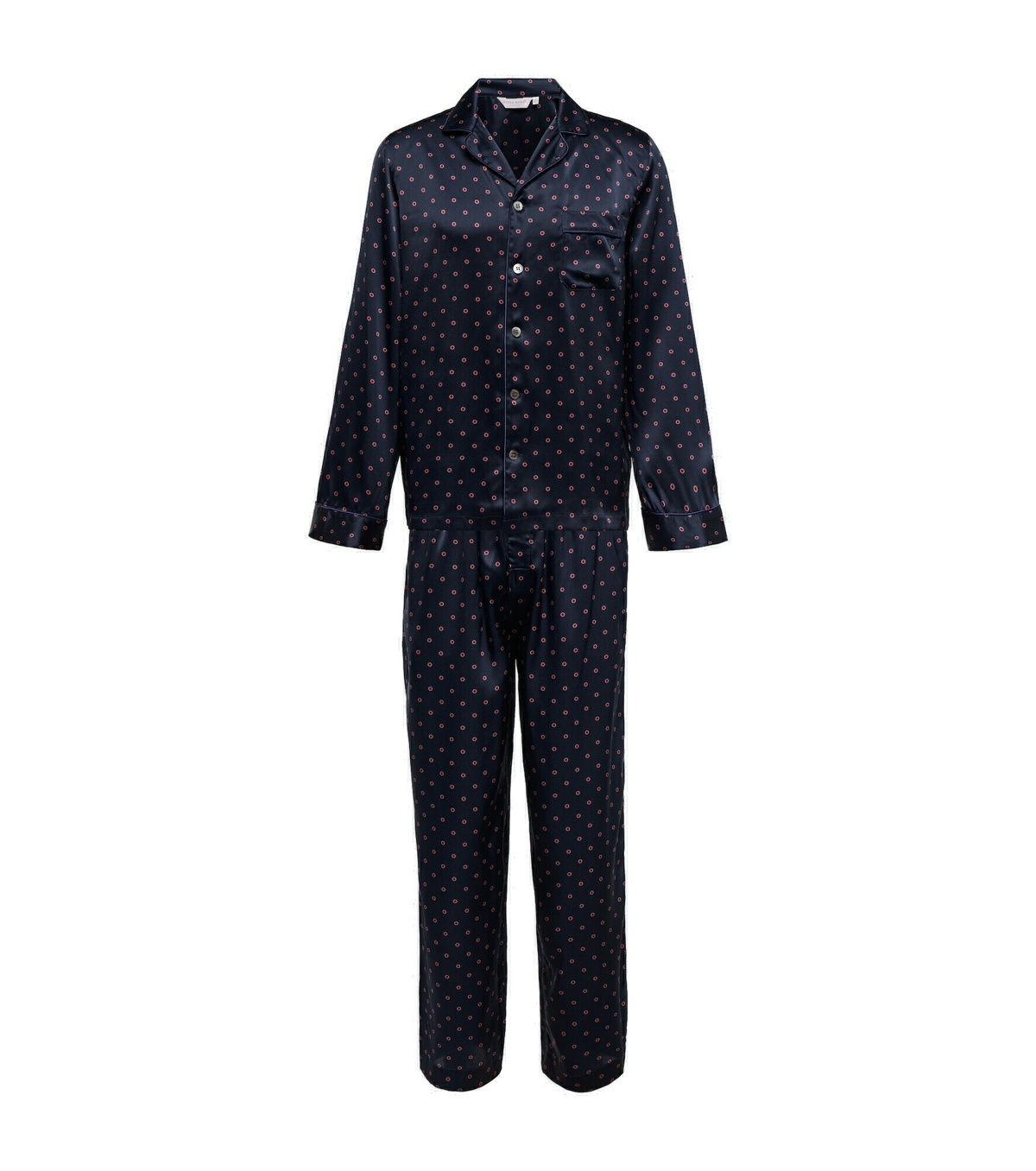 Derek Rose Men's Brindisi 93 Silk Satin Pajamas