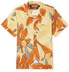 Jacquemus - Camp-Collar Floral-Print Cotton-Gauze Shirt - Yellow