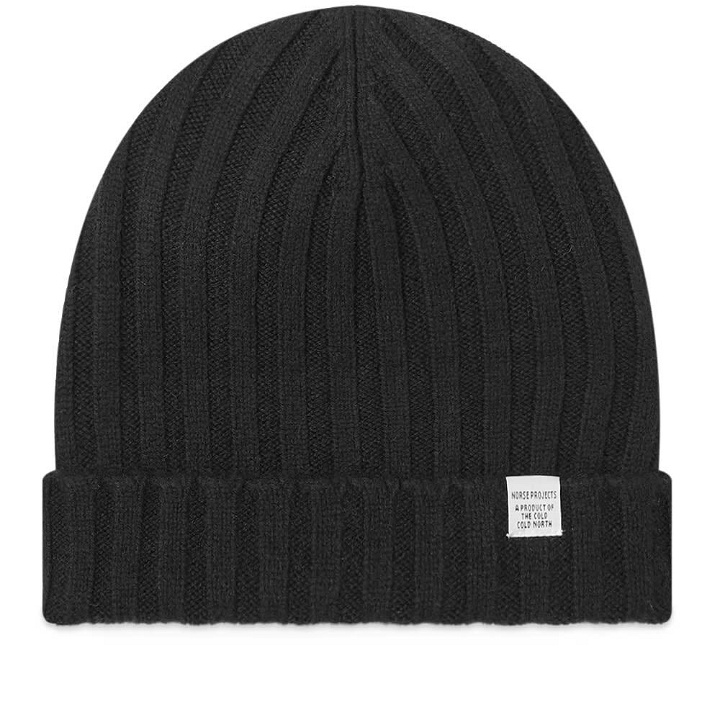 Photo: Norse Projects Men's Cashmere Wool Beanie in Black