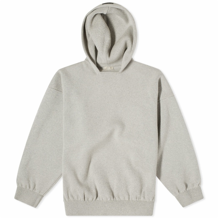 Photo: Fear of God Men's Boucle 8 Hoodie in Dove Grey