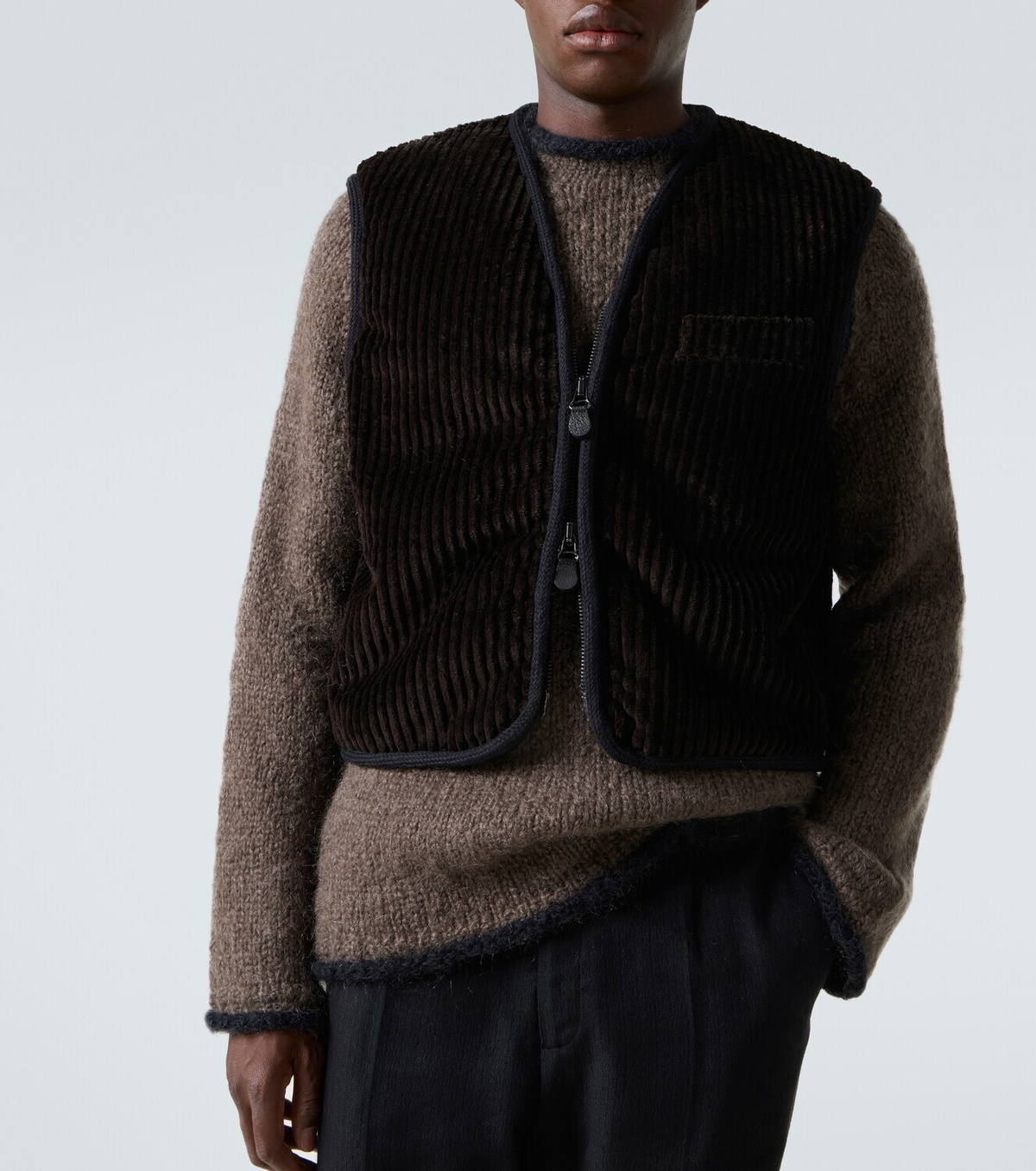 Our Legacy Top cotton corduroy vest