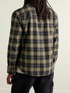 James Perse - Lagoon Checked Cotton-Flannel Shirt - Green