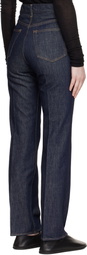 AURALEE Indigo Hard Twist Denim 5P Jeans