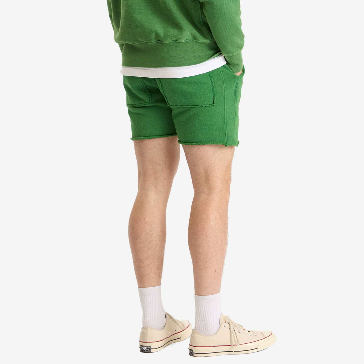 Les Tien Men's s Heavyweight Yacht Sweat Short in Washed Basil