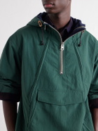 Human Made - Multi-Zip Logo-Detailed Hooded Shell Jacket - Green