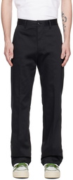 AMI Paris Black Alex Fit Trousers