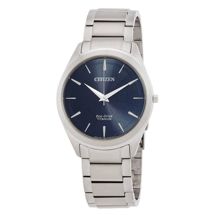 Photo: Citizen Titanium Quartz Blue Dial Titanium Mens Watch BJ6520-82L