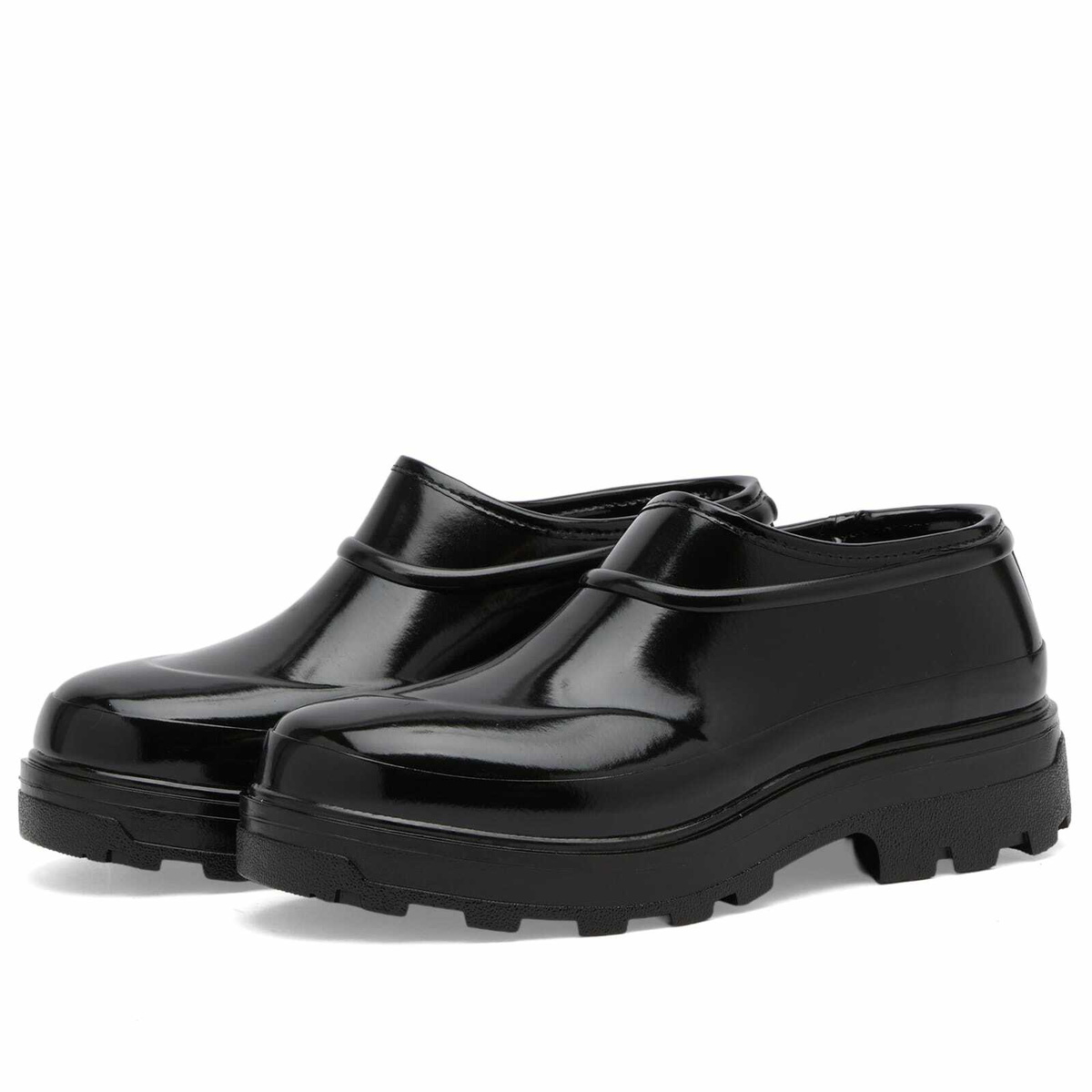 KASSL Editions Women's x Tretorn Beth Shiny Low Boot in Shiny Black