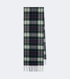 Polo Ralph Lauren Checked fringed wool scarf