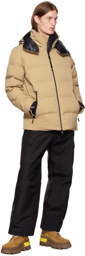 Moncler Grenoble Beige Patch Down Jacket