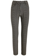 Norma Kamali Printed Stretch-jersey Trousers Black