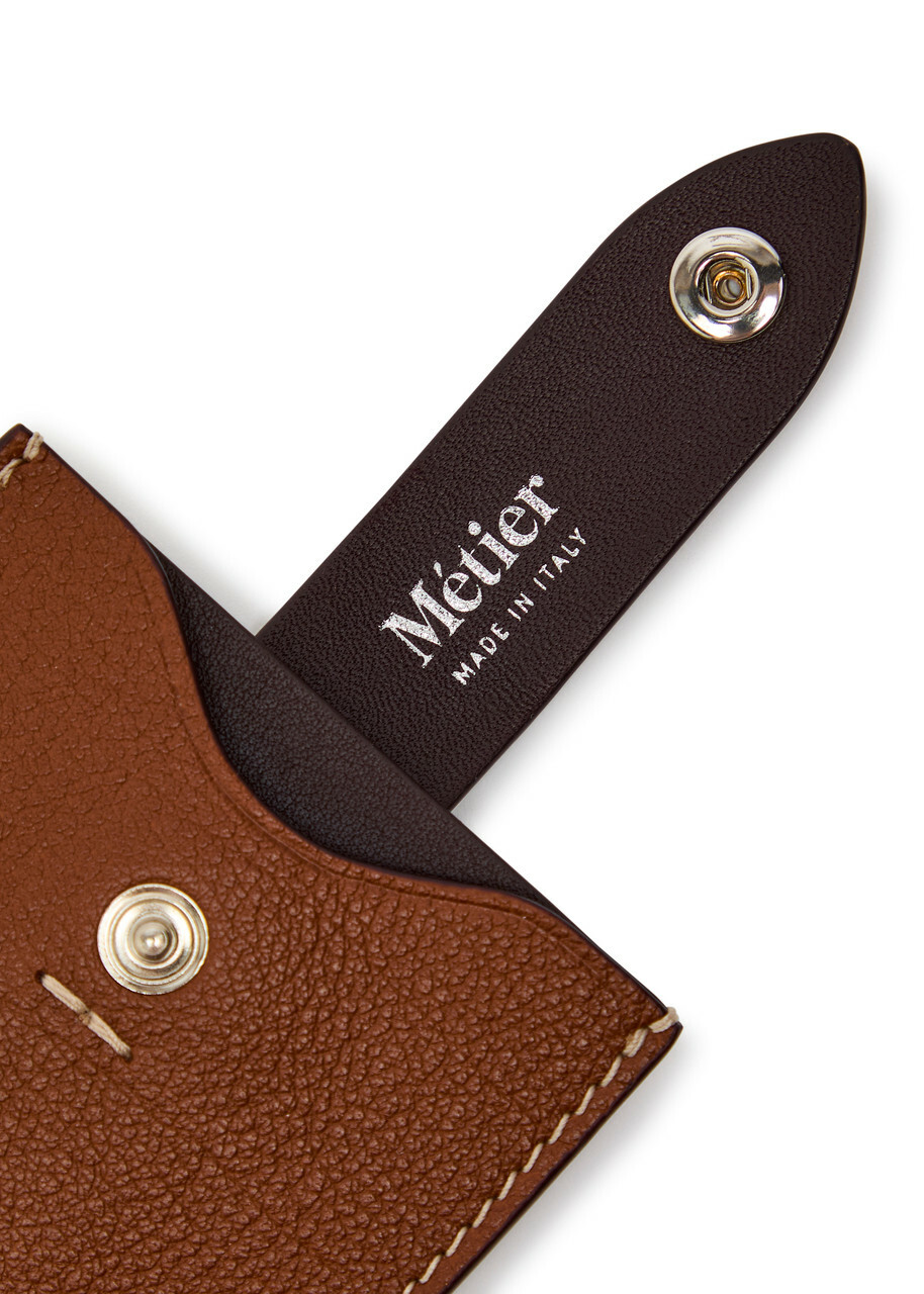 Metier Leather Card Holder - Brown - One Size