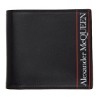 Alexander McQueen Black and Red Logo Bifold Wallet