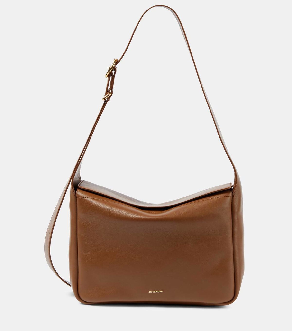 Jil Sander Flap Messenger Small leather shoulder bag